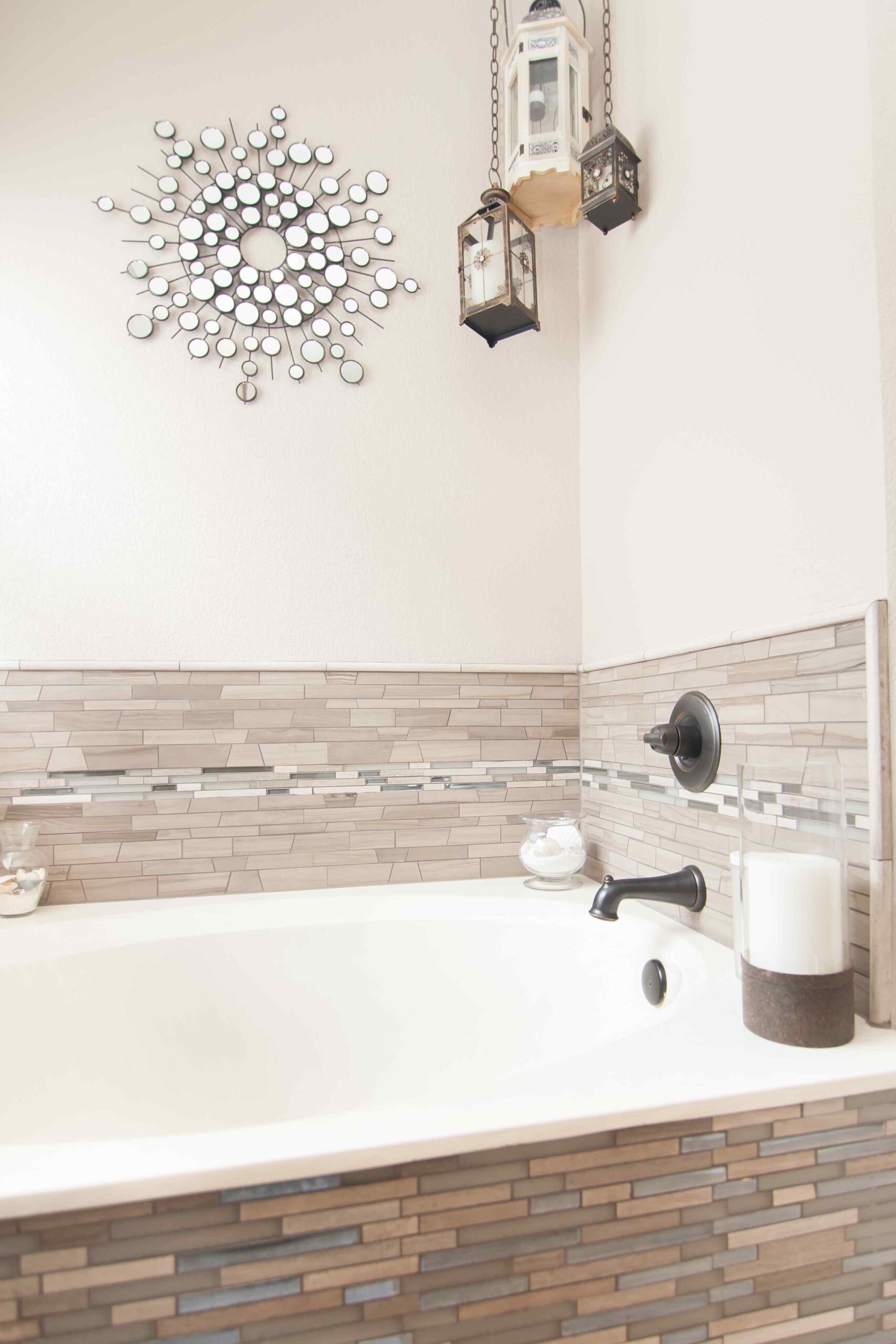 Modern Blu bathrooms custom tub - Also provides Roofing Installations service in Flower Mound TX