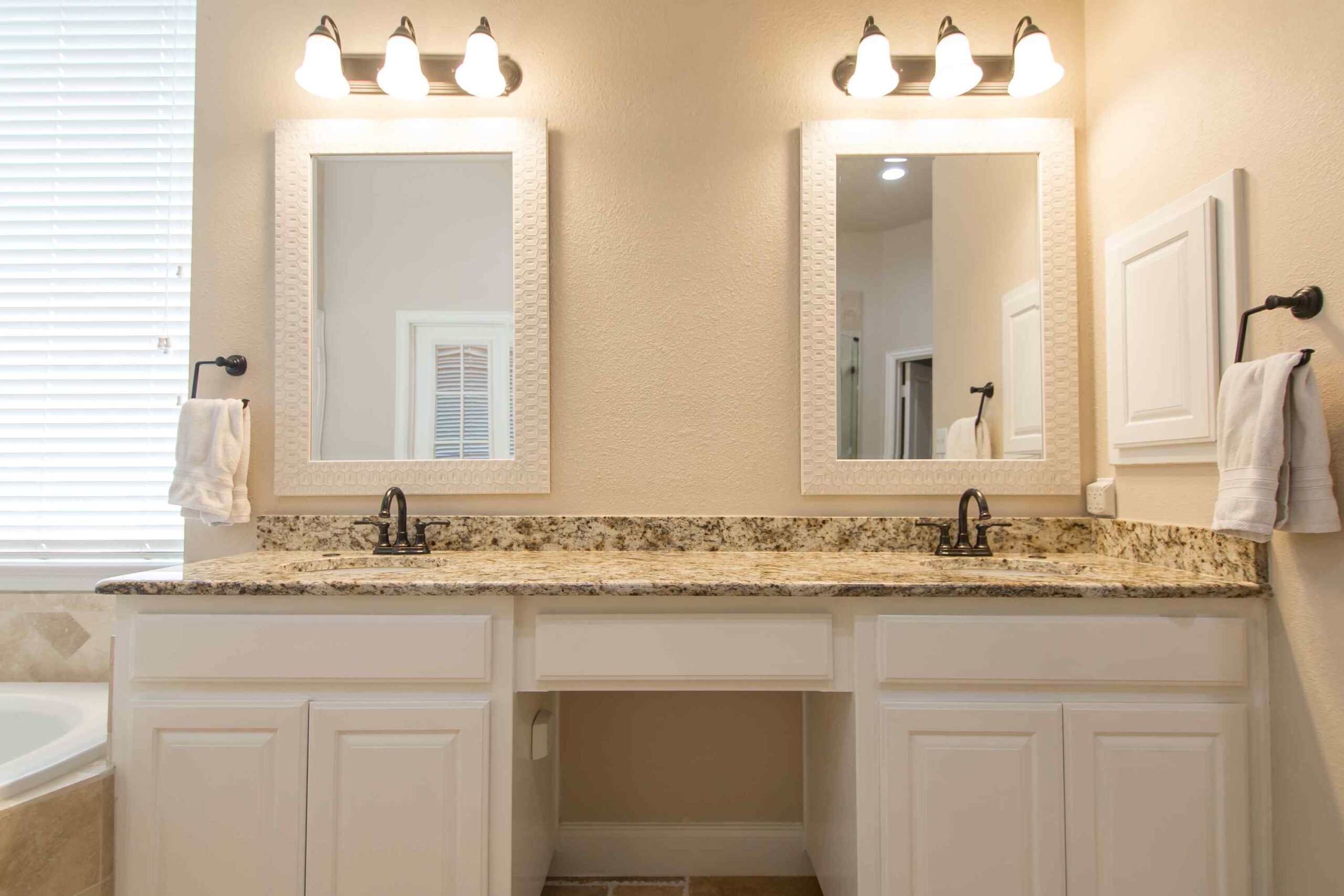 Modern Blu bathrooms double vanity - Also provides Modern Home Remodeling service in Flower Mound TX