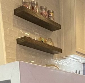 Open shelves for Bathroom Remodeling in Frisco
