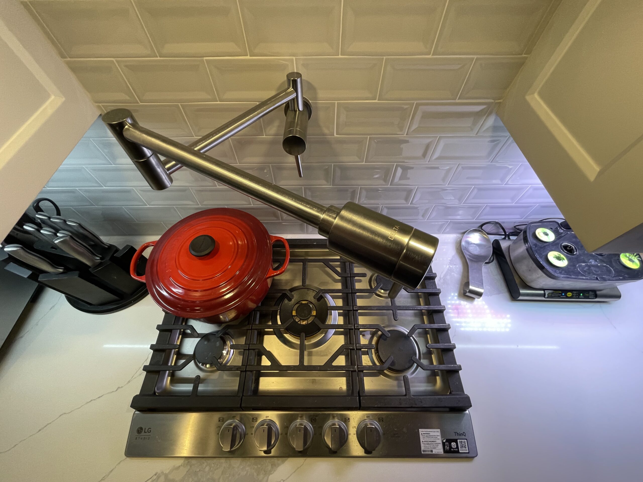 Highland Village Kitchen remodeling company, potfiller in highland village kitchen remodel